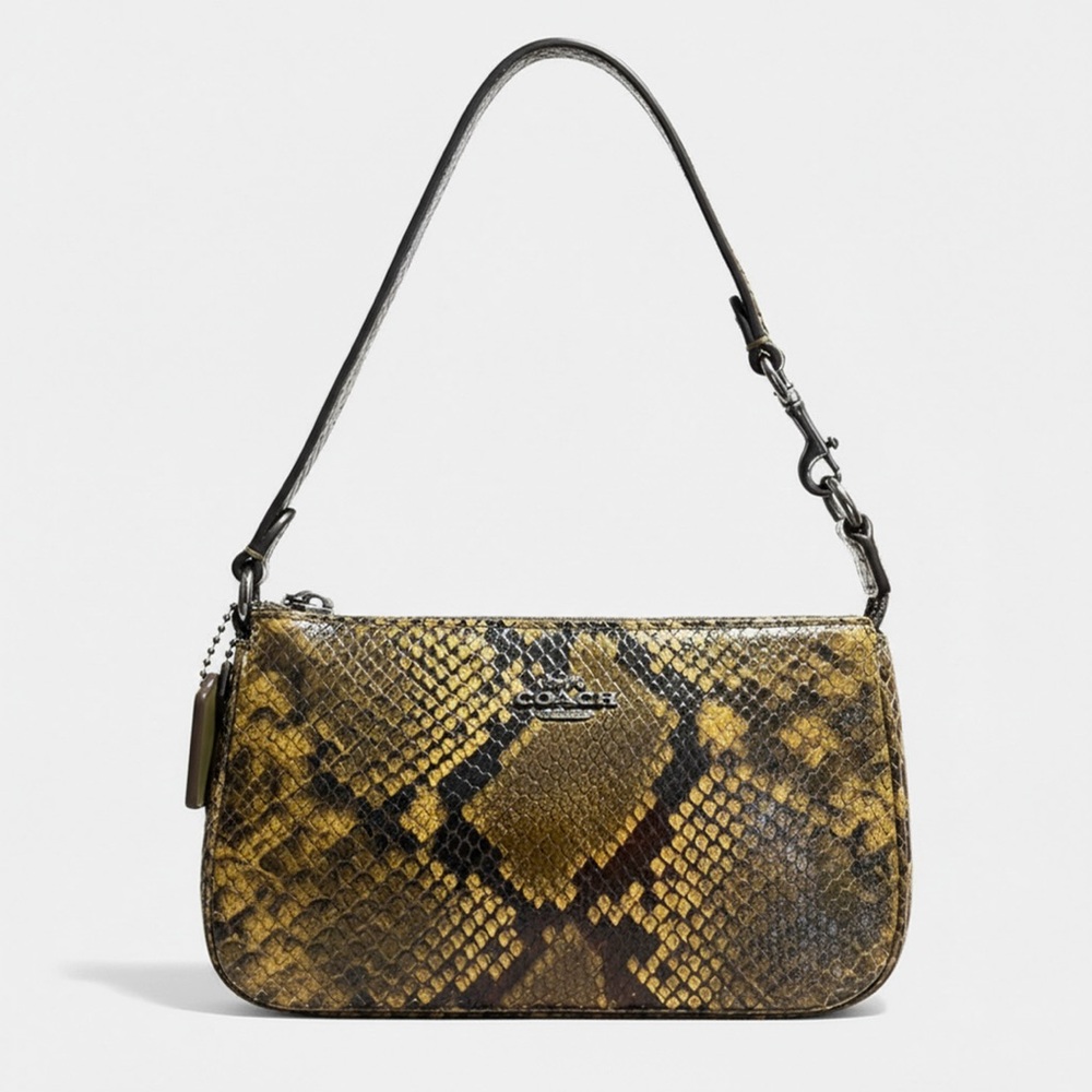 NWT Coach Nolita 19 bag in olive multi and Snake-Print